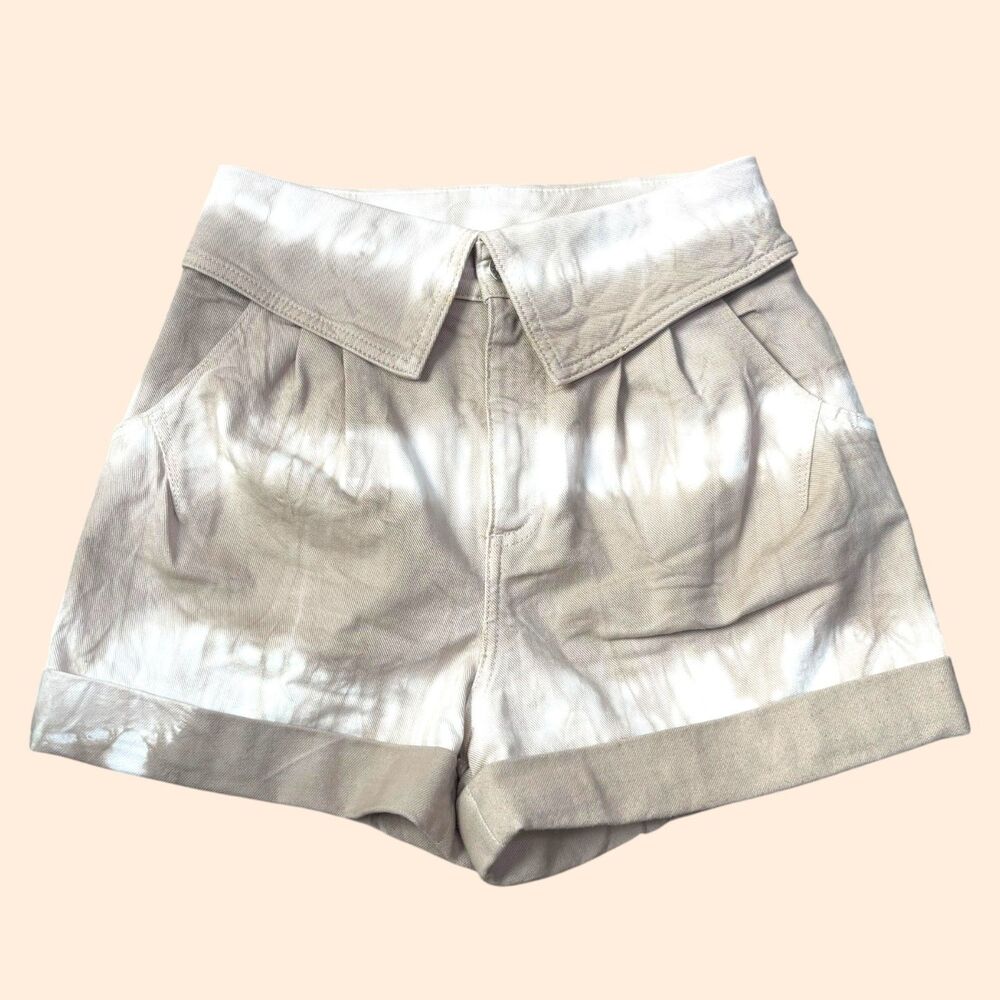 Stella McCartney Tie Dye Denim Shorts